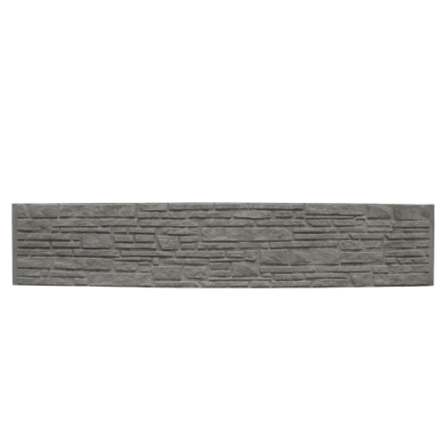 Beckers Betonzaun Betonzaunplatte ‚Standard Montana‘ Beton/Stahl grau 200 x 38,5 x 3,5 cm