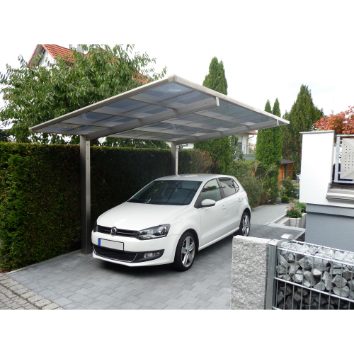 Ximax Einzelcarport ‚Linea Typ 80 SC‘ edelstahlfarben 273 x 495 x 294 cm