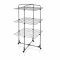 Leifheit Wäscheständer ‚Classic Tower 270 Black‘ grau 68 x 68 x 126 cm