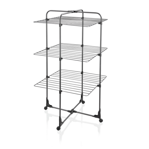 Leifheit Wäscheständer ‚Classic Tower 270 Black‘ grau 68 x 68 x 126 cm