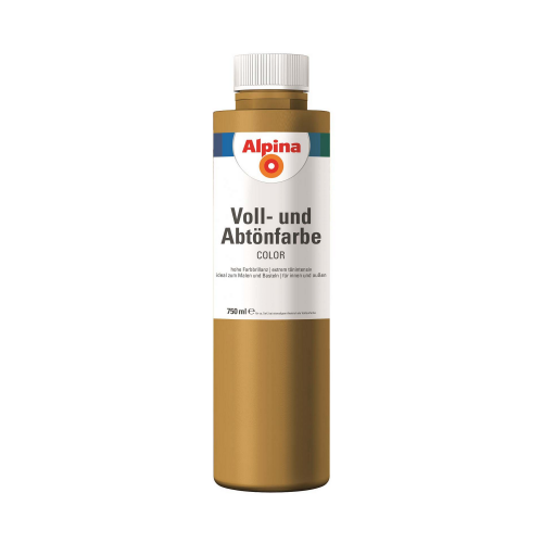 Alpina Voll- und Abtönfarbe ‚Sahara Brown‘ hellbraun 750 ml