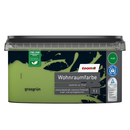 toom Wohnraumfarbe grasgrün matt 1 l