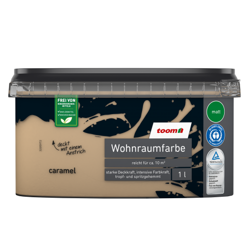 toom Wohnraumfarbe karamellfarben matt 1 l