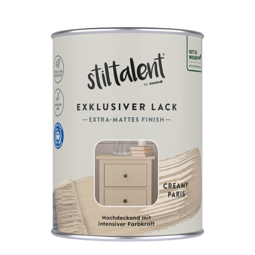 Stiltalent Lack ‚creamy paris‘ Extra-matt 0,5 l