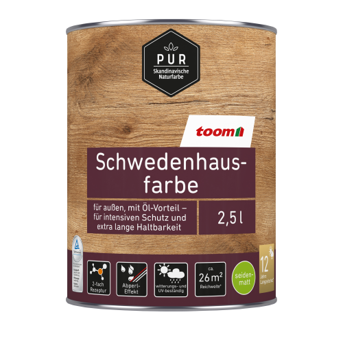 toom Schwedenhausfarbe reinweiß 2,5 l