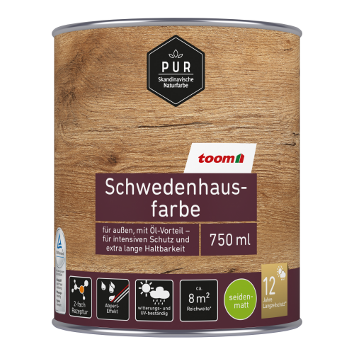 toom Schwedenhausfarbe anthrazitfarben 750 ml