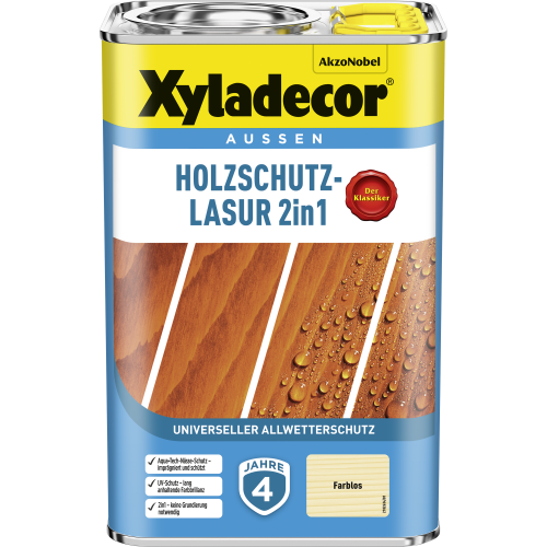 Xyladecor 2in1 Holzschutzlasur transparent 4 l