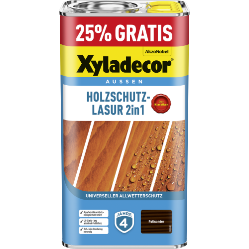 Xyladecor 2in1 Holzschutzlasur palisanderfarben 5 l