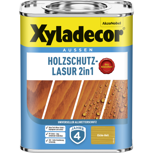 Xyladecor 2in1 Holzschutzlasur eichefarben hell 750 ml